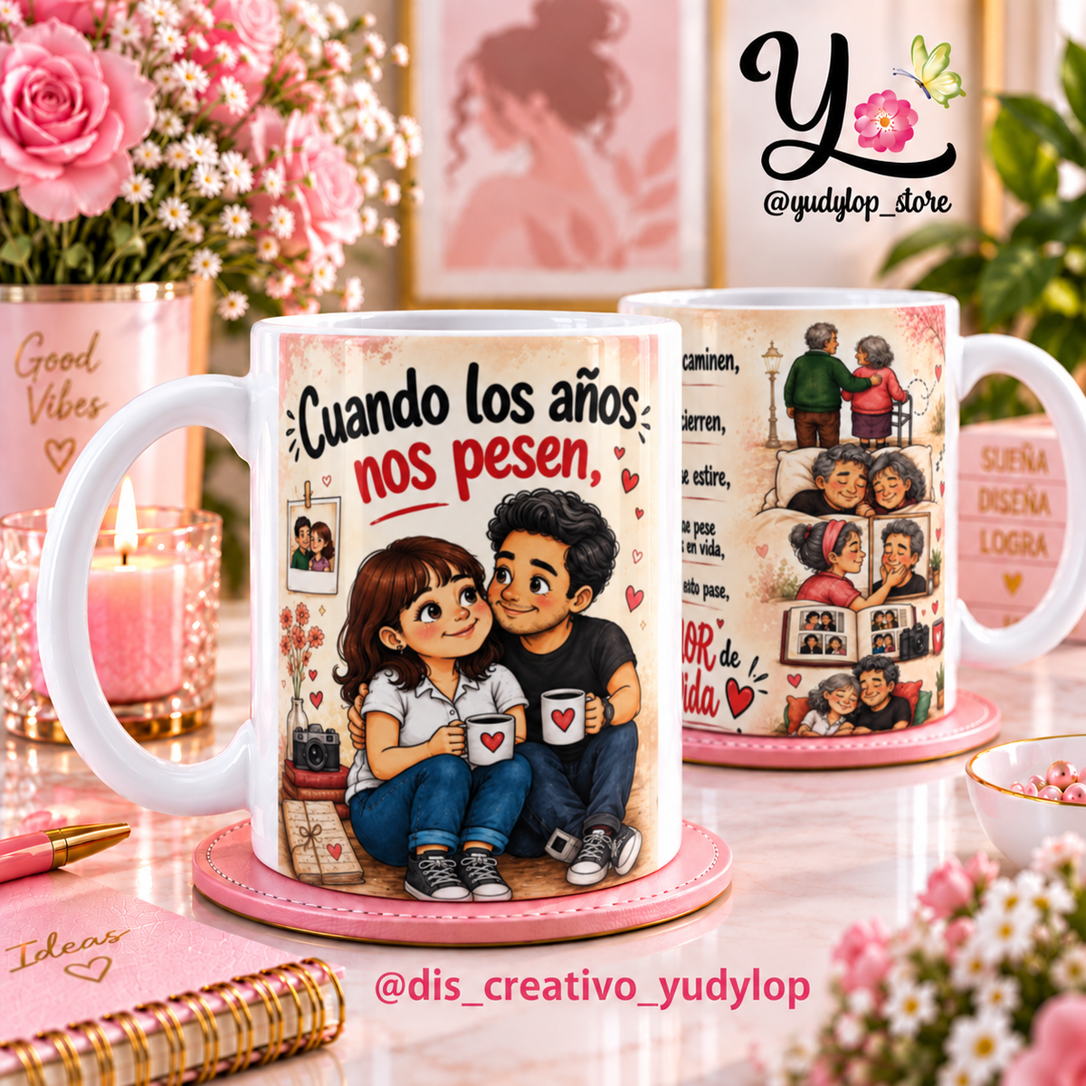Plantilal Digital para Tazas de 110z canción "ADMV" de Maluma