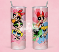 Chicas Superpoderosas Skinny Tumblr 20oz Clipart.  Archivo Digital