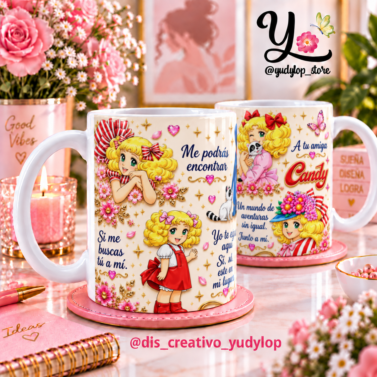 Plantilla Digital para tazas de 11 oz "Candy"