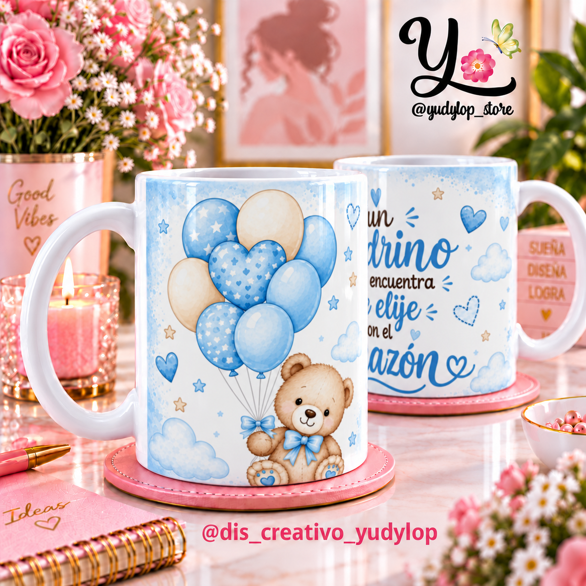 Plantilla Digital Cute Padrinos